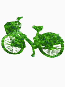 绿色创意自行车