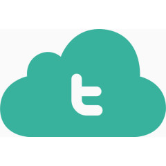 云网站社会推特绿色云图标设置04版-免费