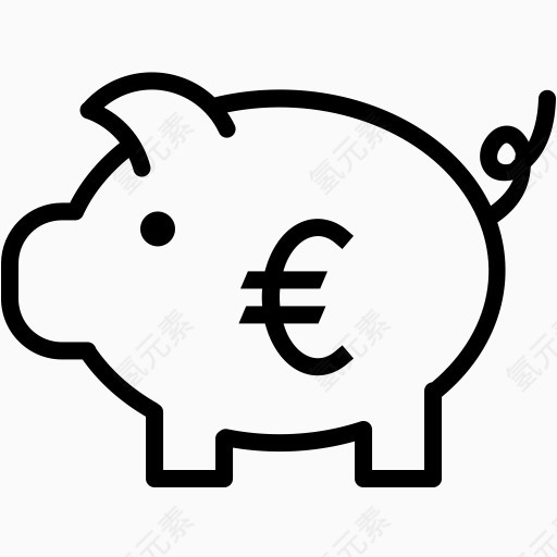银行货币欧元钱小猪价格储蓄货币-欧元2卷
