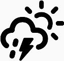 云小雨闪电太阳Dripicons-Weather-icons