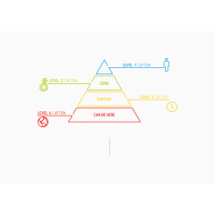 矢量金字塔信息图表