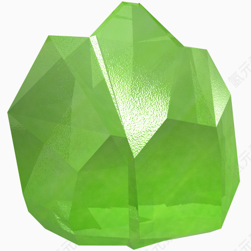 冠创业板绿色宝石橄榄石珍贵的石自由水晶图标