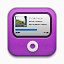 紫色的ipod icon