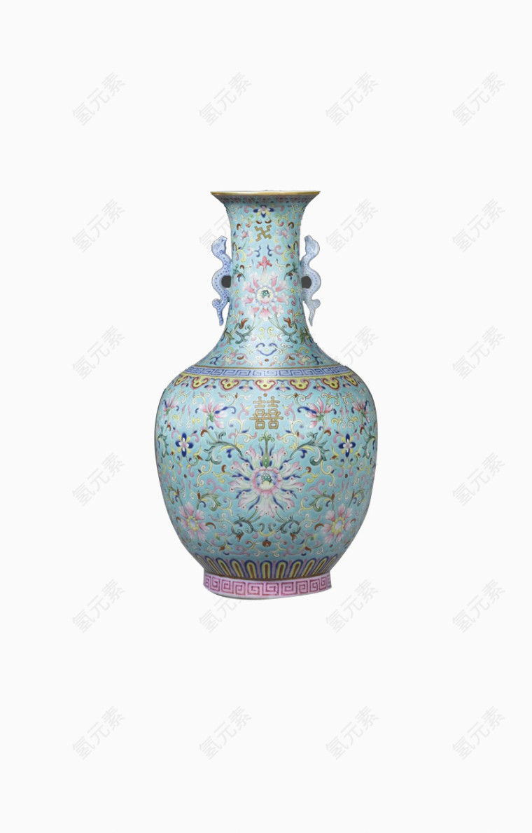 彩色装饰花瓶