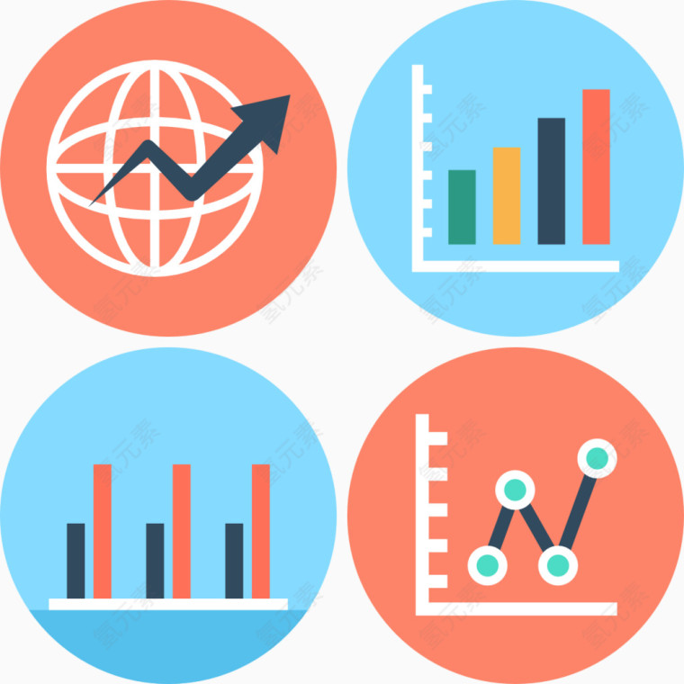 财务工作分析报告图标icon