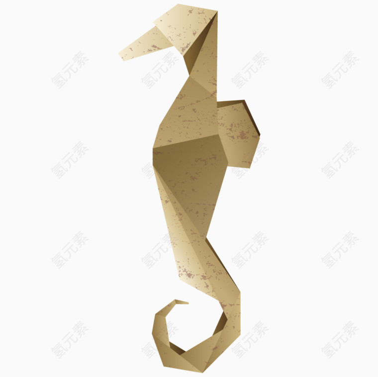 动物折纸海马