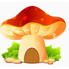 卡通小蘑菇屋