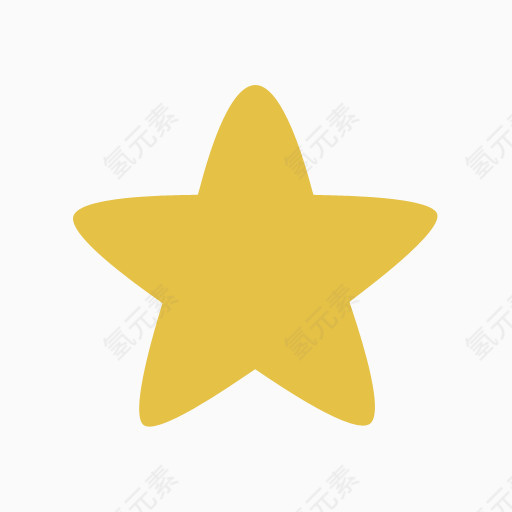 黄色五角星图标