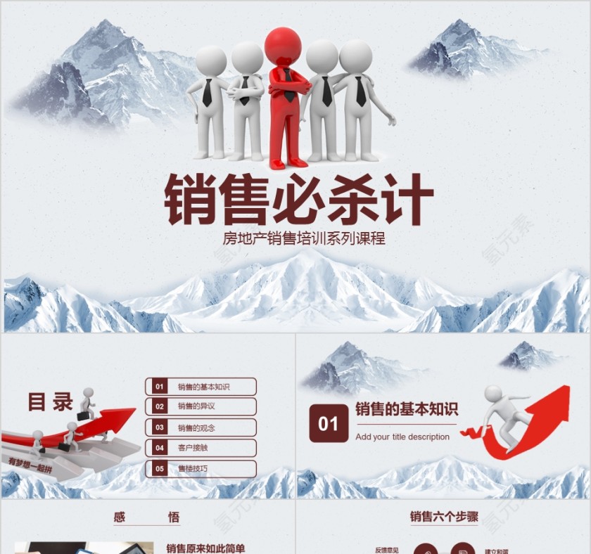 房地产销售培训系列课程销售必杀计ppt模板