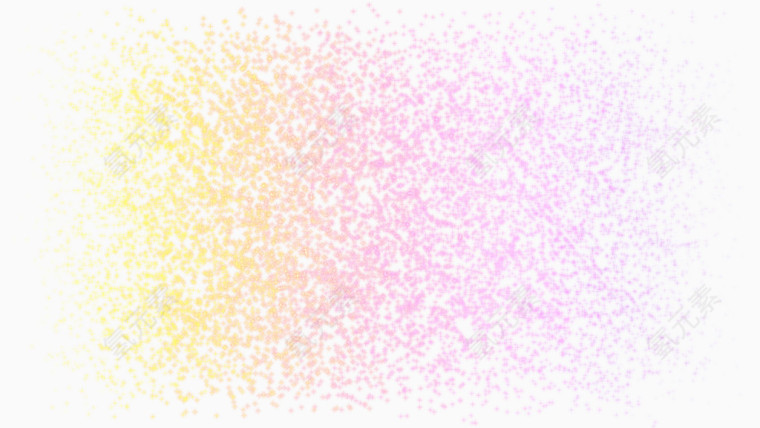 彩色粒子分散效果