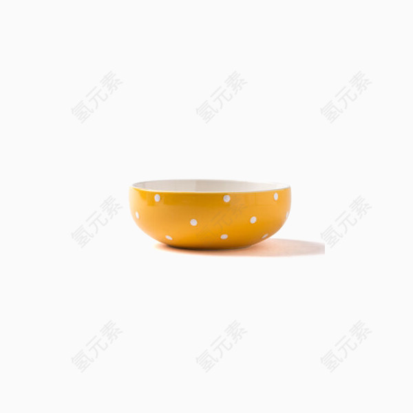 亿嘉时尚创意陶瓷饭碗黄色