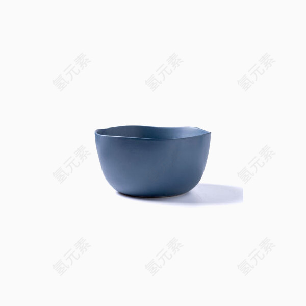 亿嘉家用陶瓷创意大号面碗蓝色