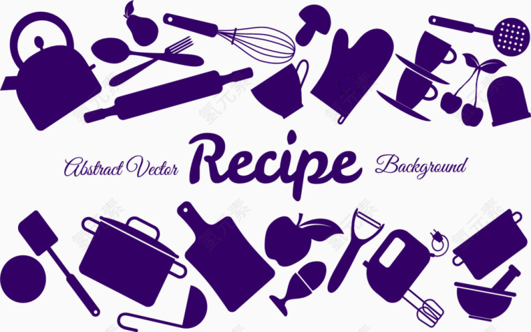 紫色烹饪课程封面