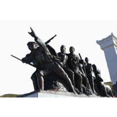 六盘山红军长征纪念广场雕塑图片