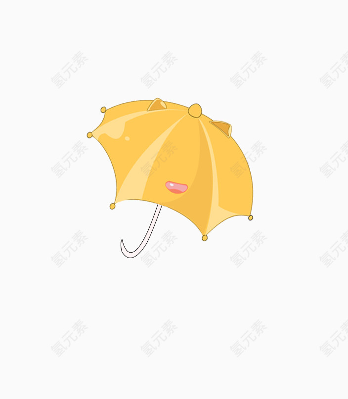 卡通小雨伞