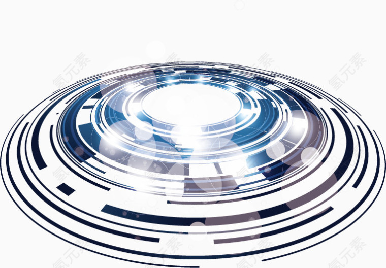 抽象圆环科技感线条圈圈