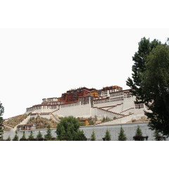 西藏布达拉宫全景