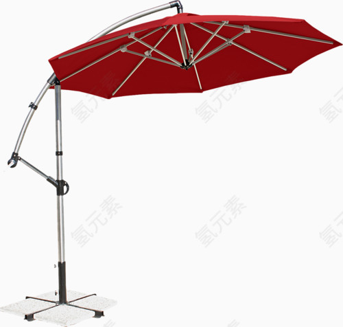 铁架红色伞