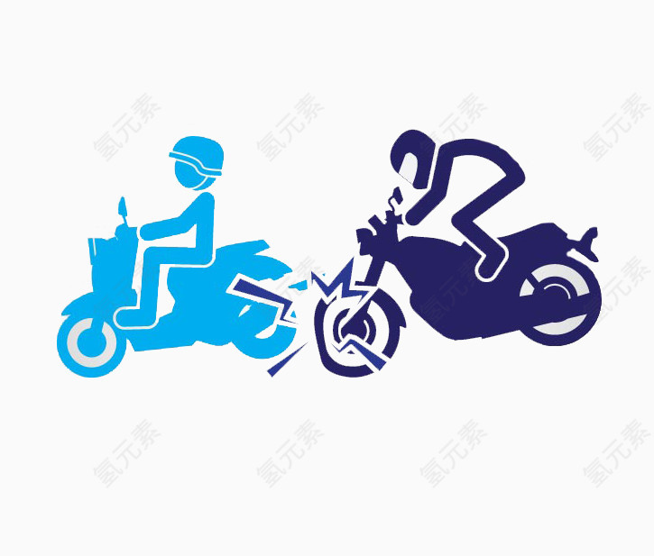 预防摩托车事故图例