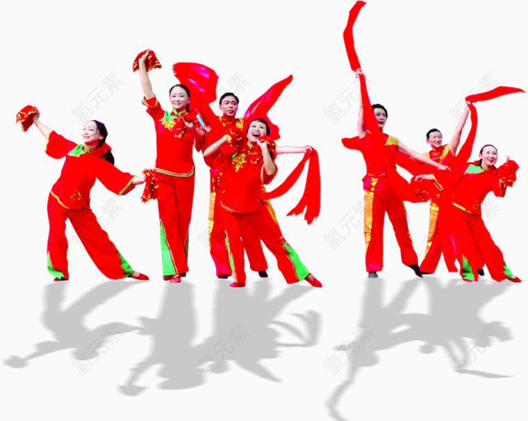 中国红广场舞队庆国庆