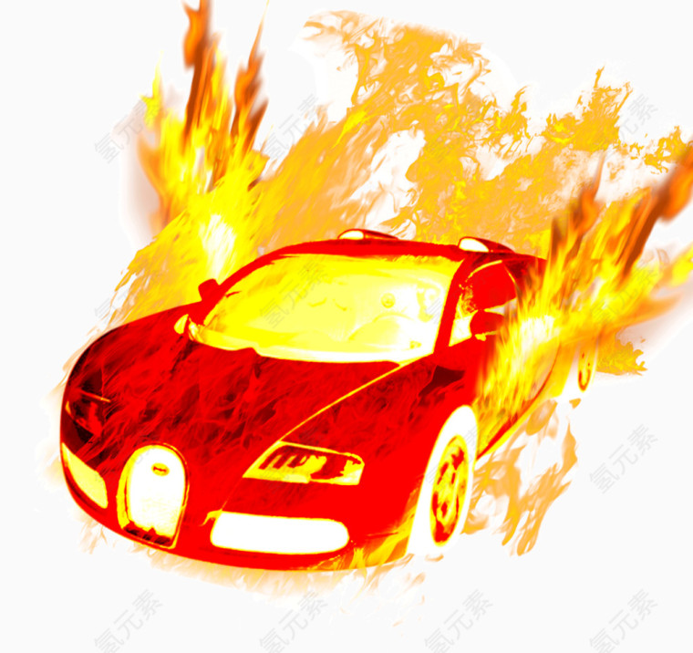 燃烧的汽车