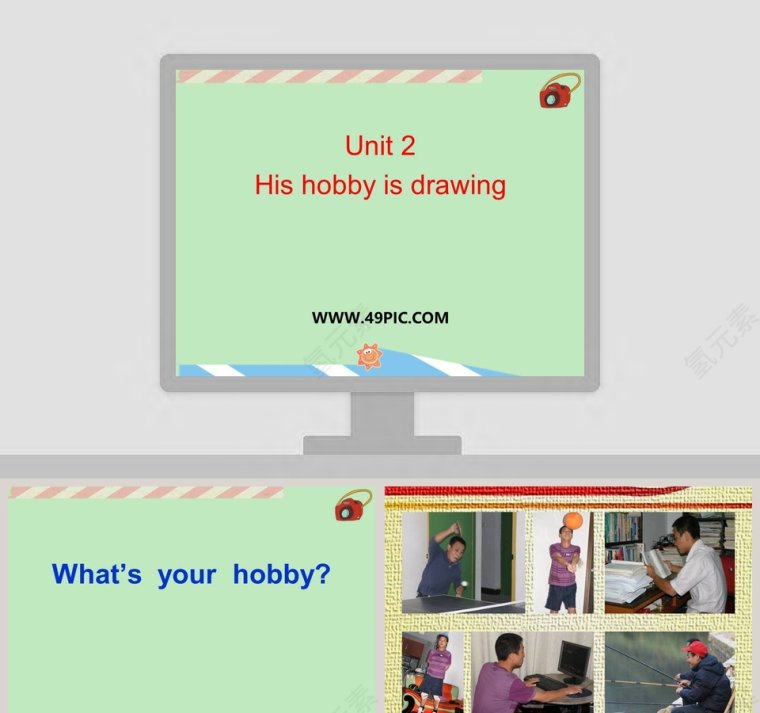 Unit 2-His hobby is drawing教学ppt课件第1张