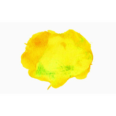 黄色水彩笔触