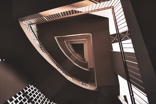 楼梯间,螺旋,楼梯,结构,室内,建设,在室内,形状,螺旋形,免費的照片