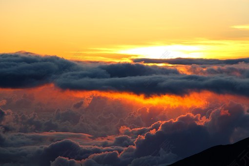 日出,云,上午,气氛,大气,天气,浪漫,橙色,引人注目,cloudsc
