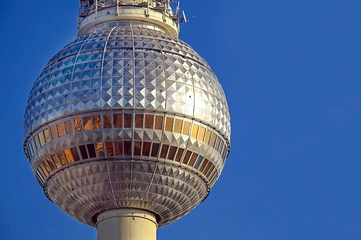 电视塔,柏林,亚历山大,名胜古迹,具有里程碑意义,球,闪亮,建筑材料,