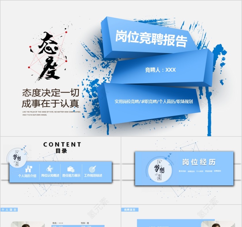 实用岗位竞聘岗位竞聘报告PPT