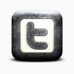 推特标志广场社会网络社会锡白色的星星图案