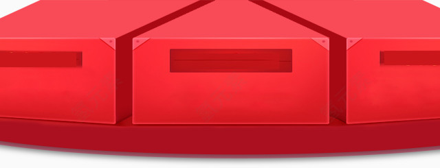 红色抽奖盒