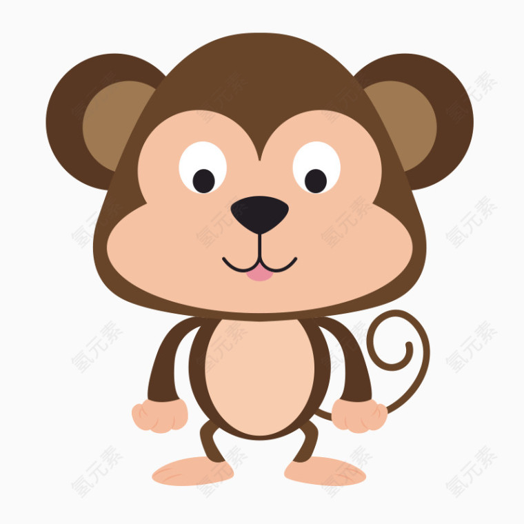 卡通可爱猴子