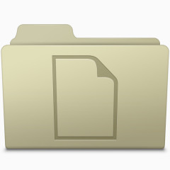 文档”文件夹灰图标