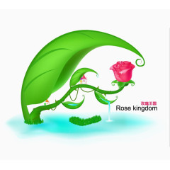 玫瑰王国矢量图片