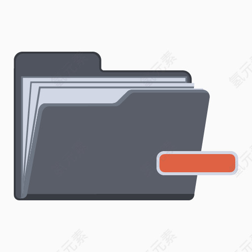 崩溃文件夹flat-folder-icons