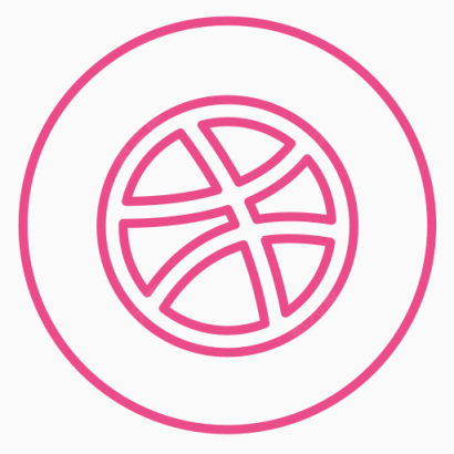 设计Dribbble图形图像线霓虹灯社会霓虹灯线社交圈的颜色下载