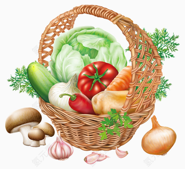 水果蔬菜篮子果篮蔬菜篮子