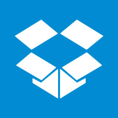 Dropbox简单的社会媒体图标