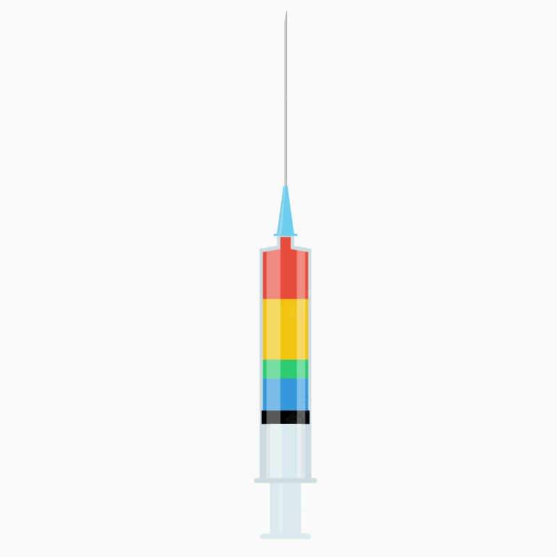 卡通彩色注射器下载