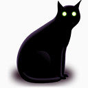 黑色猫动物万圣节前夜