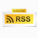 RSS饲料订阅上的RSS图标
