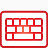 键盘super-mono-red-icons