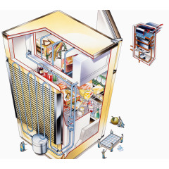 冰箱机械结构手绘图