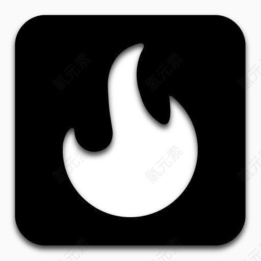 应用程序燃烧black-icons