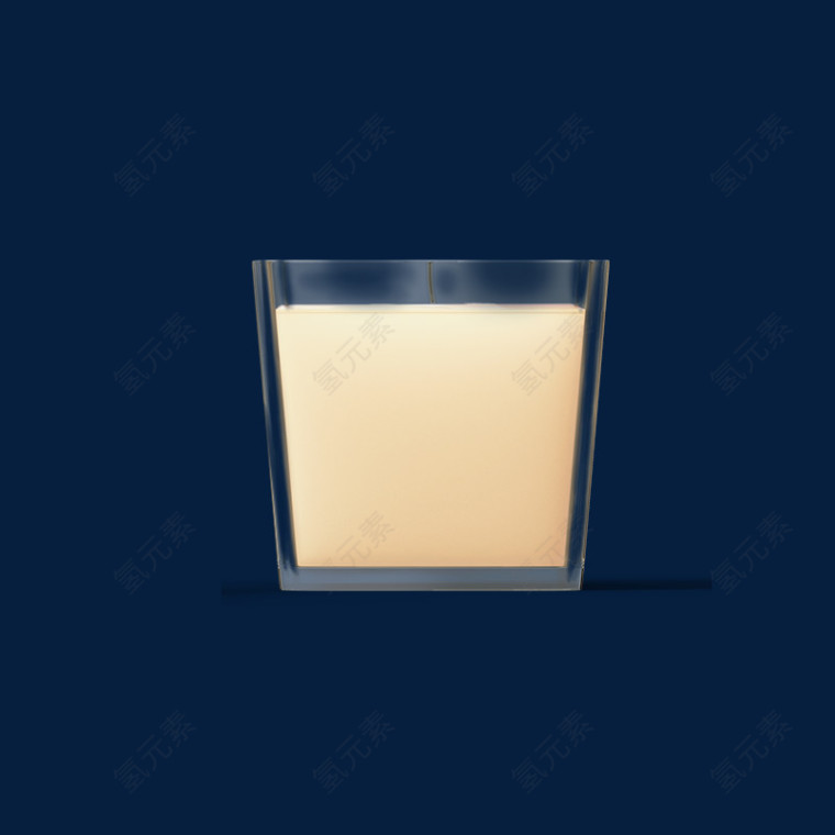 白色蜡烛玻璃杯蜡烛