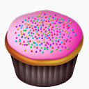 蛋糕蛋糕粉红色的Cupcakes_iContainer