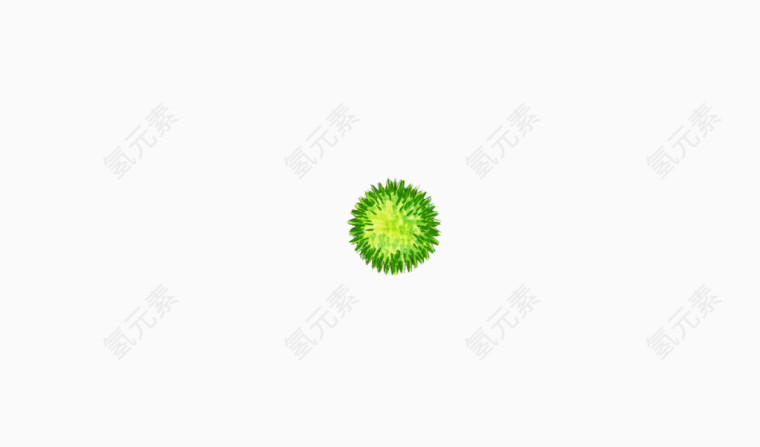 绿色的刺球