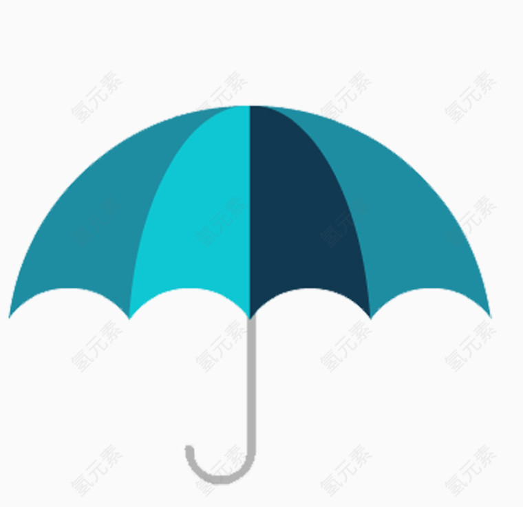 蓝色商务雨伞